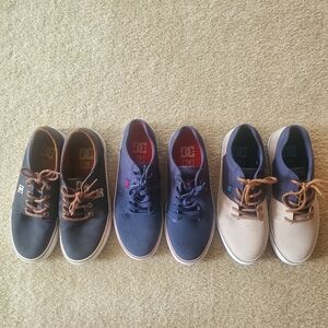 3 pairs like new DC shoes M7/W8-8.5